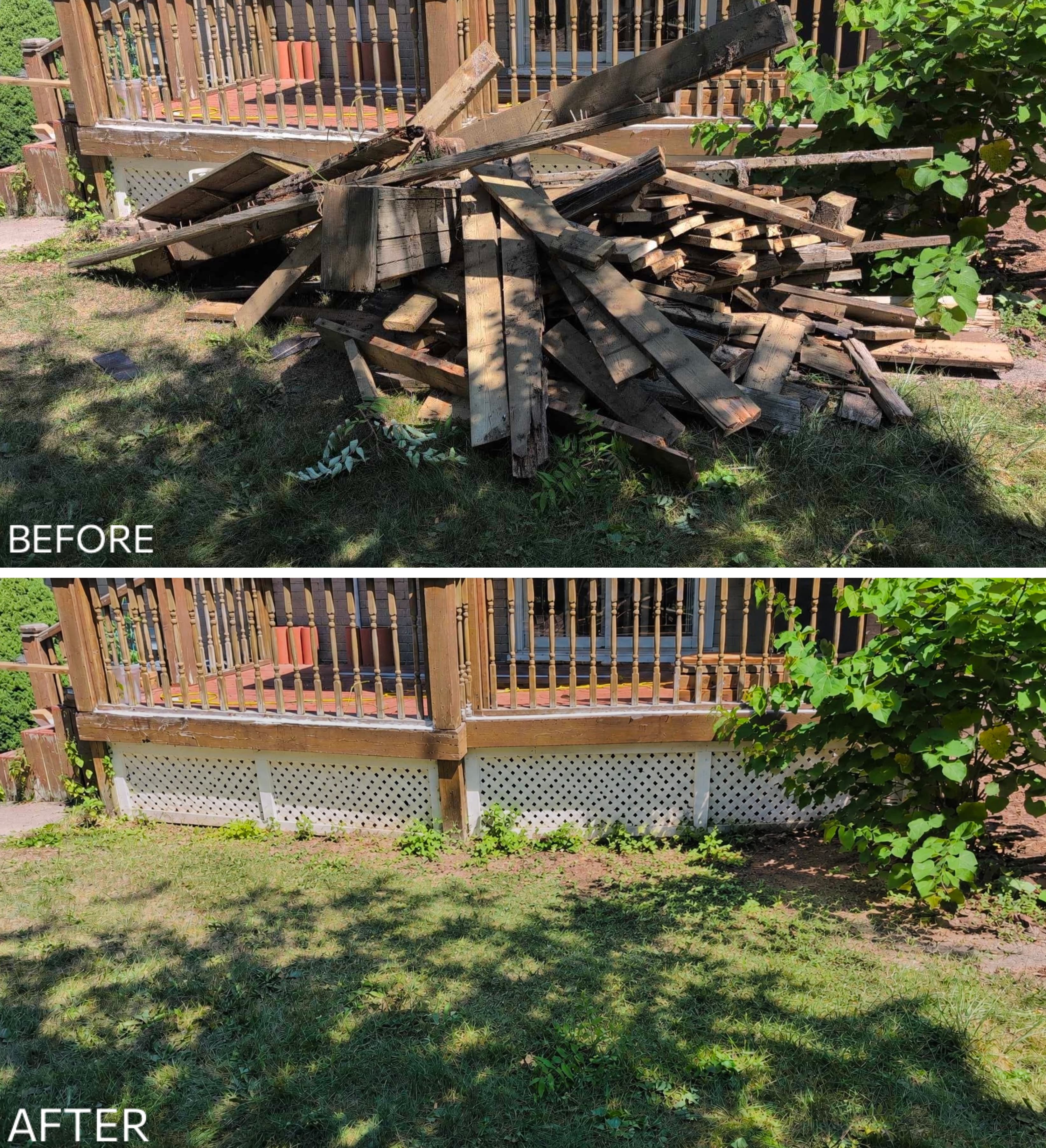 Deck Debris Removal — Junk Removal