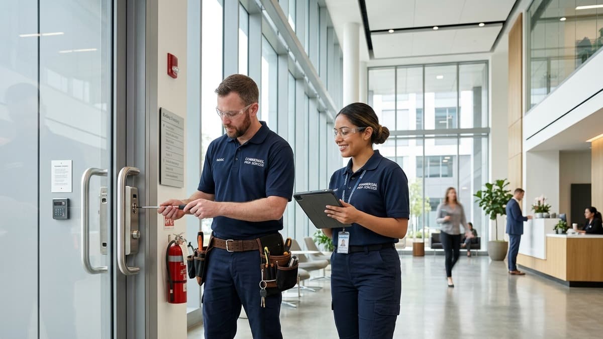 Reliable commercial and residential door hardware and fixture repairs